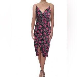Betsy Johnson cocktail dress with floral print.
